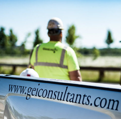 geiconsultants.com on jobsite sign