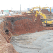 Erie Street Construction crane