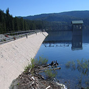 wall at Bucks Creek Hydroelectric project