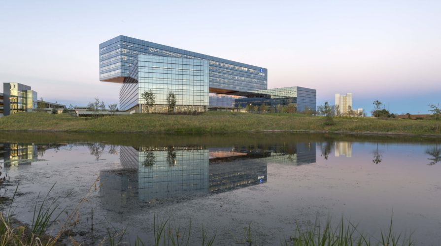 Zurich North America Headquarters by water