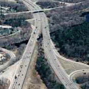 aerial photo of highway