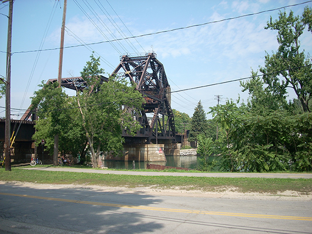 bridge over river beside road