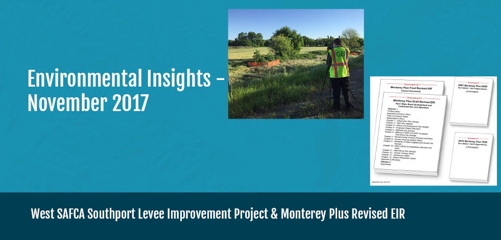 California Environmental Insights Dec. 2017, Project Updates