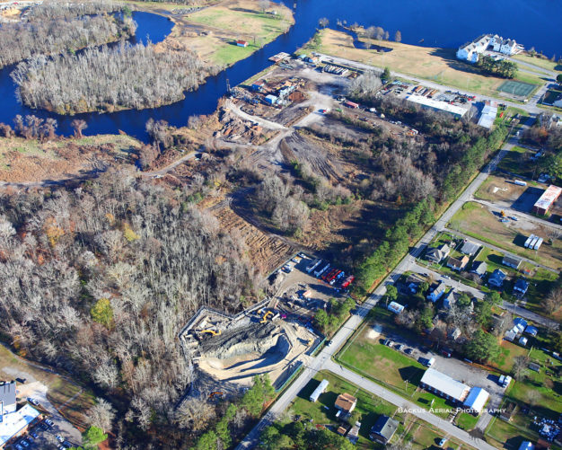 aerial view of Elizabeth City