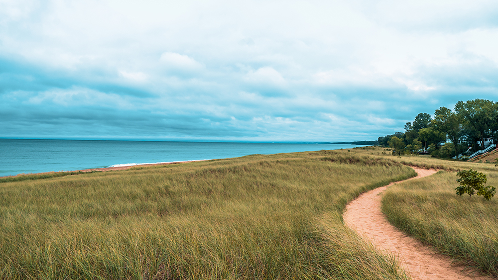 Coastline of Lake Michigan