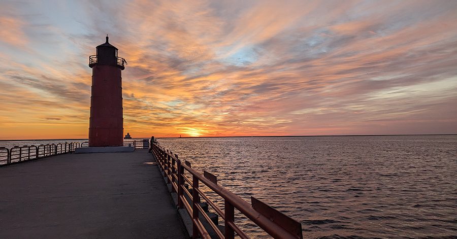 Lighthouse on a Great Lake