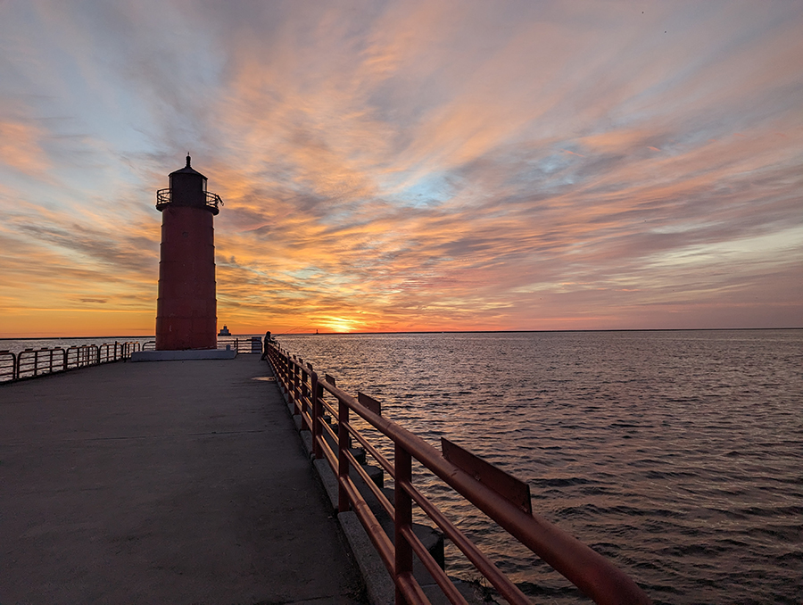 Lighthouse on a Great Lake