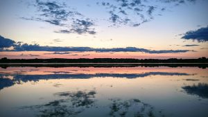 Lake at sunset