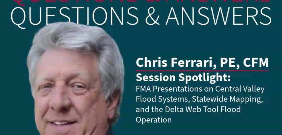 Q&A Graphic with Portrait of Chris Ferrari