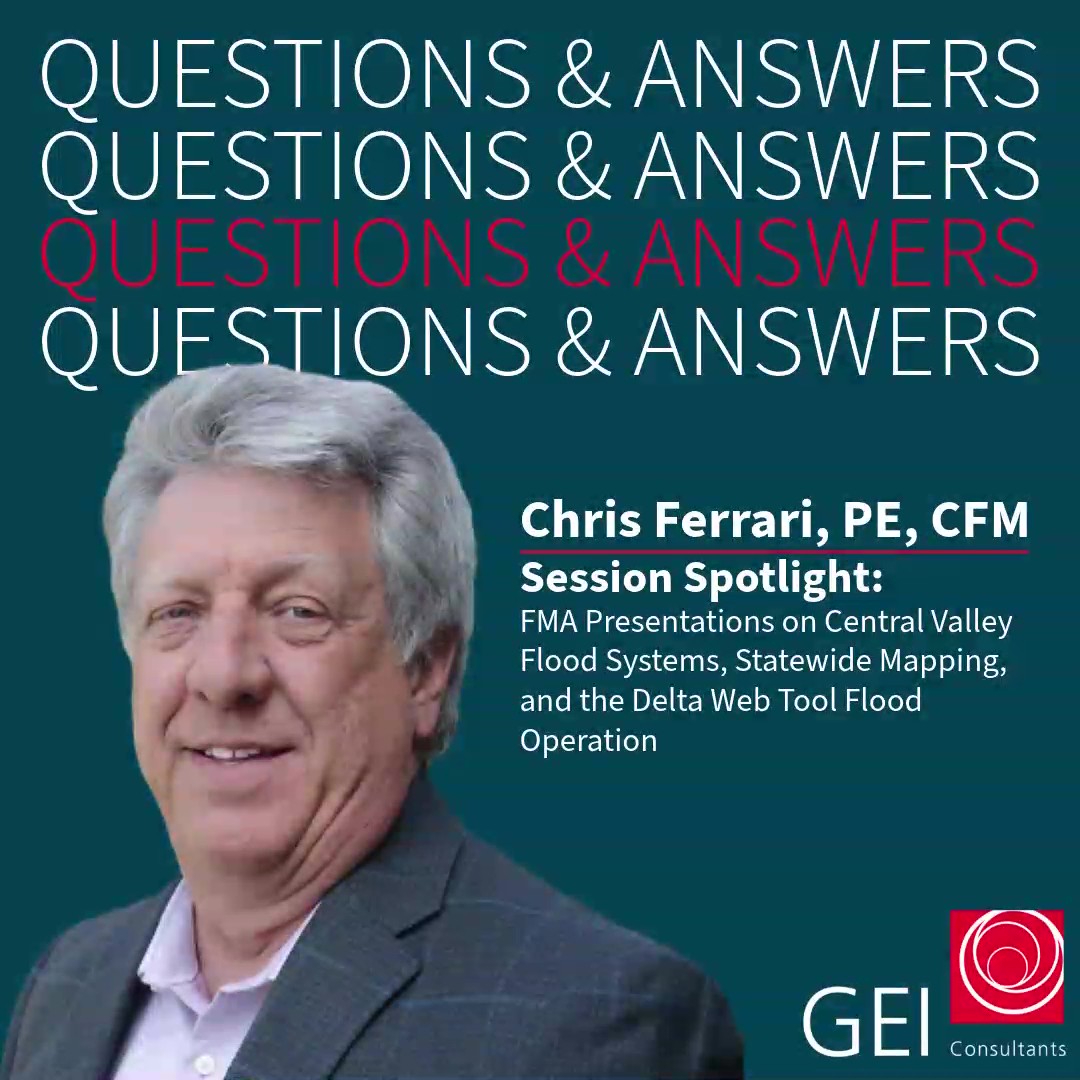 Q&A Graphic with Portrait of Chris Ferrari