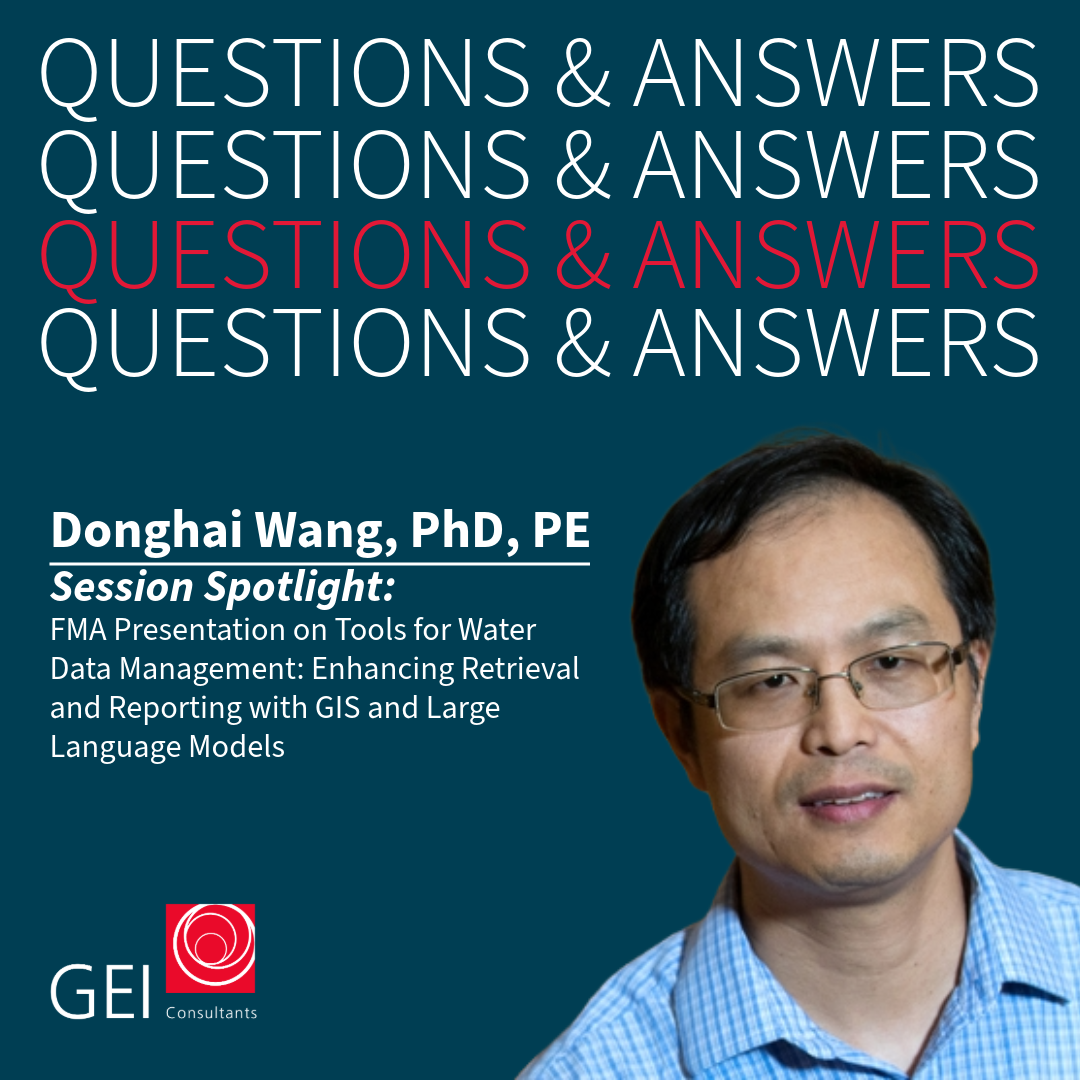Q&A Graphic with Portrait of Donghai Wang