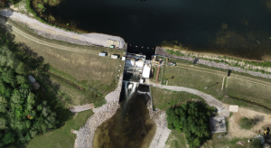 Aerial View of Secord Dam