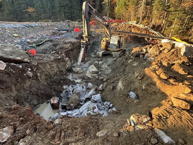 Little Bog Pond excavation